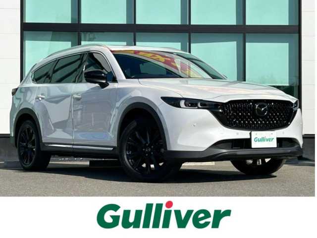 マツダ ＣＸ－８ XD ブラックトーンエディション 和歌山県 2023(令5)年 2.3万km ロジウムホワイトプレミアムメタリック BOSEプレミアムサウンド/サンルーフ/ヒッチメンバー/純正12.3型ナビ/フルセグTV/全方位モニター/衝突軽減ブレーキ/レーダークルーズコントロール/ヘッドアップディスプレイ/BSM/パワーシート/電動リアゲート/後席サンシェード/LEDヘッドライト/オートライト/オートマチックハイビーム