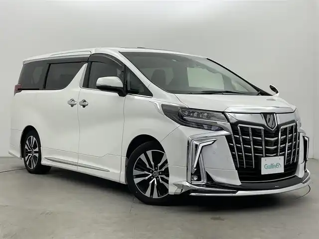 トヨタ アルファード S Cパッケージ 富山県 2021(令3)年 6.3万km ホワイトパールクリスタルシャイン ムーンツインルーフ/モデリスタエアロ/9インチ純正ナビ(AM/FM/CD/DVD/BT)/フルセグTV/バックカメラ/レーダークルーズコントロール/レーンキープアシスト/ブラインドスポットモニター/衝突軽減ブレーキ/フリップダウンモニター/オートブレーキホールド/電子パーキングブレーキ/前席シートヒーター/前席エアシート/ハンドルヒーター/前後コーナーセンサー/LEDヘッドライト/シートメモリー/オートマチックハイビーム/オートライト/取扱説明書/保証書