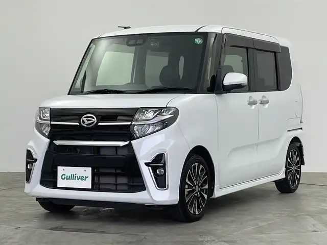 ダイハツ タント カスタム RS 群馬県 2019(令1)年 2.7万km シャイニングホワイトパール 純正９インチナビ　バックカメラ　プリクラッシュセーフティ　レーンキープアシスト　オートマチックハイビーム　両側パワースライドドア　前後ドライブレコーダー　ＥＴＣ　コーナーセンサー　純正アルミ　禁煙車