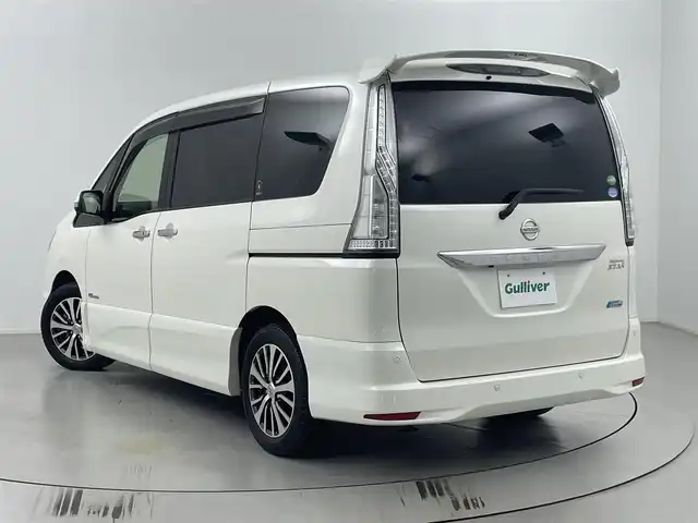 日産 セレナ ハイウェイスター Sハイブリッド 埼玉県 2014(平26)年 7.4万km ブリリアントホワイトパール 純正ナビ/クルーズコントロール/全方位カメラ/両側パワースライドドア/ドライブレコーダー/フルセグTV/プッシュスタート/純正フロアマット/純正アルミホイール/パワーステアリング/パワーウィンドウ