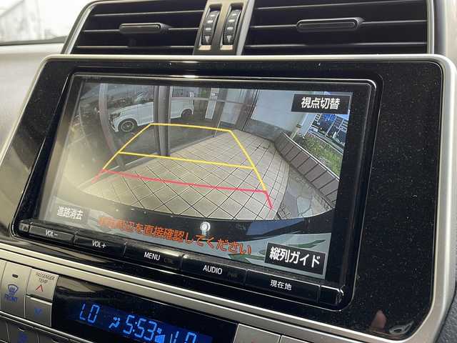 トヨタ ランドクルーザー プラド TX 静岡県 2018(平30)年 5.3万km ブラック 4WD/純正9インチSDナビ(NSZT-Y66T)/CD/DVD/BT/フルセグテレビ/バックカメラ/ETC/衝突被害軽減ブレーキ/レーンキープアシスト/クルーズコントロール/ステアリングスイッチ/スマートキー/プッシュスタート/LEDヘッドライト/オートライト/オートハイビーム/フォグランプ