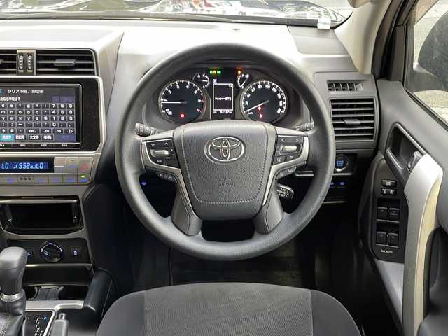 トヨタ ランドクルーザー プラド TX 福島県 2018(平30)年 5.3万km ブラック 4WD/純正9インチSDナビ(NSZT-Y66T)/CD/DVD/BT/フルセグテレビ/バックカメラ/ETC/衝突被害軽減ブレーキ/レーンキープアシスト/クルーズコントロール/ステアリングスイッチ/スマートキー/プッシュスタート/LEDヘッドライト/オートライト/オートハイビーム/フォグランプ