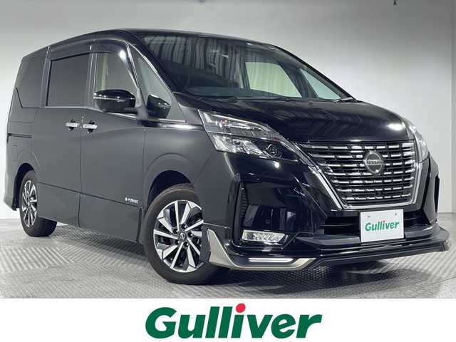 日産 セレナ e－パワー ハイウェイスター V 神奈川県 2020(令2)年 4.8万km ダイヤモンドブラック 純正10型ナビ　/CD　DVD　Bluetooth　フルセグ　AM　FM/両側パワースライドドア/プロパイロット/セーフティパックB/インテリジェントアラウンドビューモニター/インテリジェントエマージェンシーブレーキ/レーンキープアシスト/全方位運転支援システム/フリップダウンモニター/レーダークルーズコントロール/前方ドライブレコーダー/ETC/電子パーキング/オートホールドブレーキ/BUSOUエアロ/LEDオートライト/オートマチィックハイビーム/純正フロアマット/スマートキー