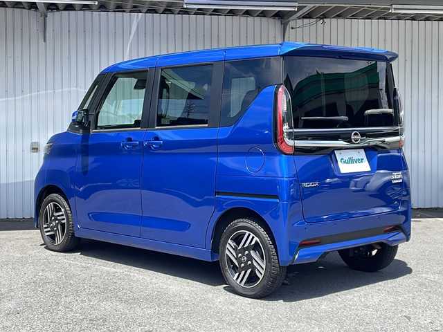 日産 ルークス HWS X プロパイロットED 長野県 2023(令5)年 3.4万km オーシャンブルーP ４WD/プロパイロット/純正メモリナビ /バックカメラ/ETC/両側パワースライドドア/純正１４インチアルミ/LDW/VDC/LEDヘッドライト/保証書