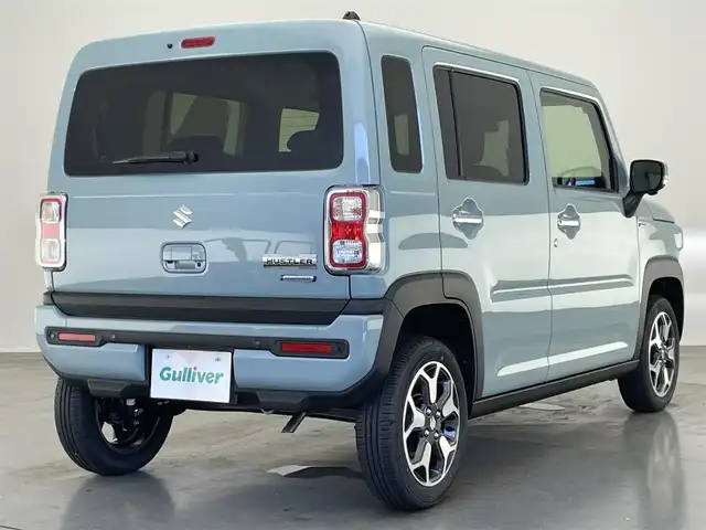 スズキ ハスラー HYBRID X 愛知県 2025(令7)年 0.1千km オフブルーM 登録済未使用車　メーカー９型ＤＡナビ　全方位カメラ　スズキセーフティサポート　ＬＥＤヘッドライト　フルセグＴＶ　Ｂｌｕｅｔｏｏｔｈ　シートヒーター　追従クルコン　カープレイ対応　ｎａｎｏｅＸ　衝突軽減/登録済未使用車/メーカー9型ナビ/全方位カメラ/スズキセーフティサポート/LEDヘッドライト/スマートキー/フルセグTV/Bluetooth/シートヒーター/コーナーセンサー/AndroidAuto/AppleCarplay