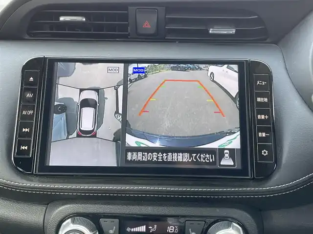 日産 キックス X 岡山県 2022(令4)年 6.8万km ピュアブラック 純正9インチナビ/フルセグTV、CD、DVD、Bluetooth、AM、FM/全方位カメラ/インテリジェントルームミラー/ETC/前席シートヒーター/ハーフレザーシート/ステアリングヒーター