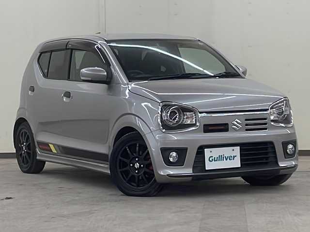 スズキ アルト ワークス 道央・札幌 2015(平27)年 4.8万km スチールシルバーM /4WD//5MT//社外オーディオ//電動格納ミラー//BLITZ フロントタワーバー//G-monsterインタークーラーカバー//フジツボ マフラー//革調シートカバー//社外AW冬タイヤ積み込み
