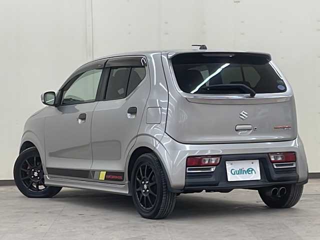 スズキ アルト ワークス 道央・札幌 2015(平27)年 4.8万km スチールシルバーM /4WD//5MT//社外オーディオ//電動格納ミラー//BLITZ フロントタワーバー//G-monsterインタークーラーカバー//フジツボ マフラー//革調シートカバー//社外AW冬タイヤ積み込み