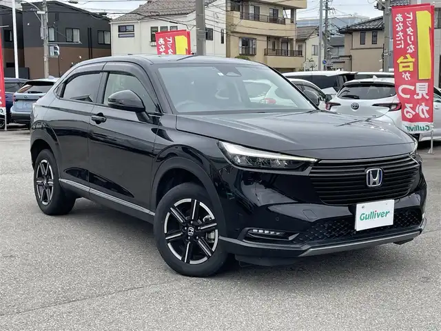 ホンダ ヴェゼル ハイブリッド e:HEV X 石川県 2023(令5)年 4.2万km 黒 純正8型ナビ/フルセグTV/バックカメラ/LEDヘッドライト/ETC/スマートキー/プッシュスタート/電動ミラー/ホンダセンシング/レーダークルーズ/純正アルミホイール/保証書