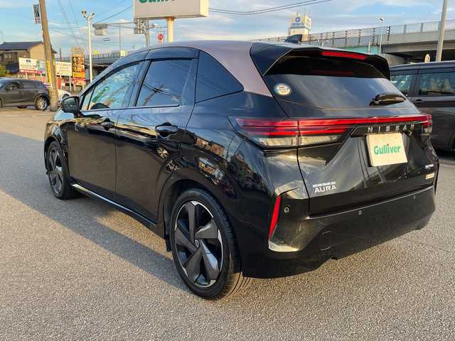 日産 オーラ G 石川県 2022(令4)年 4.7万km ミッドナイトブラック/サンライズカッパー 純正メーカーナビ　フルセグＴＶ　アラウンドビュー　ＬＥＤヘッドライト　ＢＯＳＥサウンド　プロパイロット　ＥＴＣ２．０　ブラインドスポット　ワイヤレス充電　ドラレコ　インテリキー　プッシュスタート