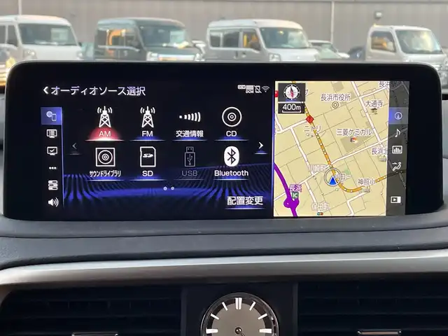 レクサス ＲＸ 300 バージョンL 滋賀県 2020(令2)年 9.8万km ソニッククォーツ ワンオーナー/純正メーカーナビ/　【AM・FM/CD/BT/SD/USB/AUX/フルセグTV】/サンルーフ/全方位モニター/パワーバックドア/ステアリングヒーター/ブラインドスポットモニター/コーナーセンサー/茶革シート/シートヒーター/シートベンチレーション/メモリーシート/パワーシート/プリクラッシュセーフティ/レーントレーシングアシスト/オートマチックハイビーム/レーダークルーズコントロール/ビルトインETC2.0/ドライブレコーダー/ウッド調革巻きステアリング/ステアリングスイッチ/パドルシフト/アイドリングストップ/電動サイドブレーキ/オートホールド/横滑り防止システム/純正フロアマット/電格ウインカーミラー/プッシュスタート