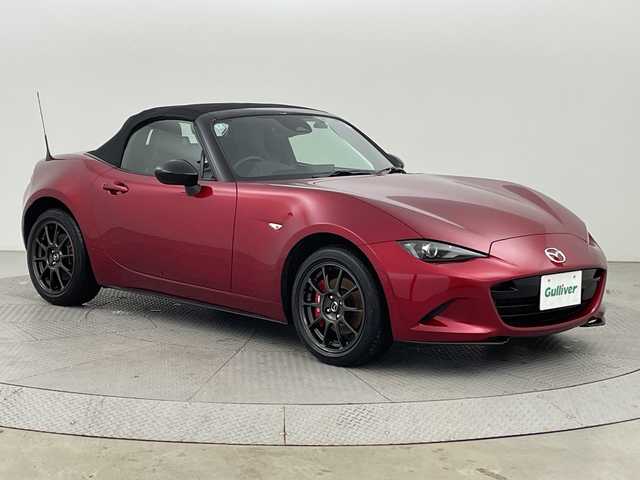 マツダ ロードスター RS 新潟県 2024(令6)年 1万km ソウルレッドクリスタルM ワンオーナー/スマートキー/スペアキー1本/クルコン/マツダコネクトナビ/SD/USB/フルセグ/バックカメラ/ドライブレコーダー/コーナーセンサー/LED/ハーフレザー/シートヒーター　D席/N席/衝突被害軽減システム