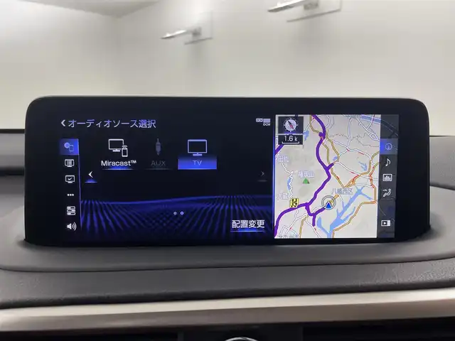 レクサス ＲＸ 450h Fスポーツ 福岡県 2019(令1)年 4.8万km ホワイトノーヴァガラスフレーク サンルーフ　/純正１２．３型ナビ　/全方位カメラ　/前後ドラレコ　/デジタルルームミラー　/レーダークルコン　/衝突被害軽減　/レーンキープ　/ＢＳＭ　/ＰＫＳＢ　/パドルシフト　/シートベンチレーション／ヒーター　/ステアリングヒーター　/本革シート　/パワーシート　/パワーバックドア　/HUD