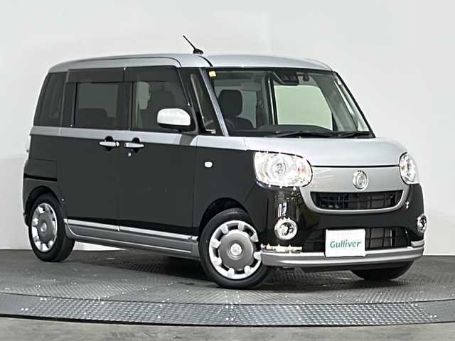 ダイハツ ムーヴ キャンバス G ブラックインテリア リミテッド SAⅢ 愛媛県 2020(令2)年 3.2万km スムースグレーマイカメタリック/ブラックマイカメタリック 2トーン 純正8インチナビゲーション フルセグテレビ Bluetooth 全方位カメラ ETC ドライブレコーダー 両側パワースライドドア スマートキー LEDヘッドライト 後方コーナーセンサー 衝突被害軽減ブレーキ オートライト オートマハイビーム
