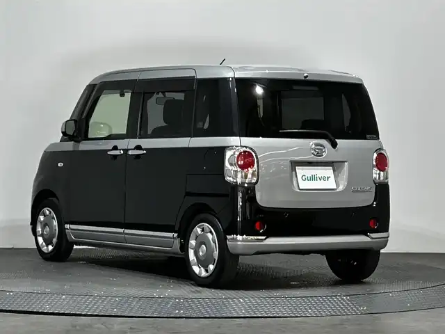 ダイハツ ムーヴ キャンバス G ブラックインテリア リミテッド SAⅢ 愛媛県 2020(令2)年 3.2万km スムースグレーマイカメタリック/ブラックマイカメタリック 2トーン 純正8インチナビゲーション フルセグテレビ Bluetooth 全方位カメラ ETC ドライブレコーダー 両側パワースライドドア スマートキー LEDヘッドライト 後方コーナーセンサー 衝突被害軽減ブレーキ オートライト オートマハイビーム
