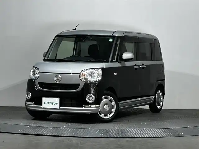 ダイハツ ムーヴ キャンバス G ブラックインテリア リミテッド SAⅢ 愛媛県 2020(令2)年 3.2万km スムースグレーマイカメタリック/ブラックマイカメタリック 2トーン 純正8インチナビゲーション フルセグテレビ Bluetooth 全方位カメラ ETC ドライブレコーダー 両側パワースライドドア スマートキー LEDヘッドライト 後方コーナーセンサー 衝突被害軽減ブレーキ オートライト オートマハイビーム