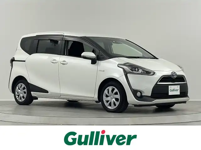 トヨタ シエンタ ハイブリッド G 埼玉県 2016(平28)年 5.4万km ホワイトパールクリスタルシャイン 純正ナビ　フルセグ　ＤＶＤ　トヨタセーフティーセンス　前席シートヒーター　ＬＥＤヘッドライト　バックカメラ　両側パワースライドドア　ドライブレコーダー　純正ドアバイザー　純正フロアマット　ＥＴＣ