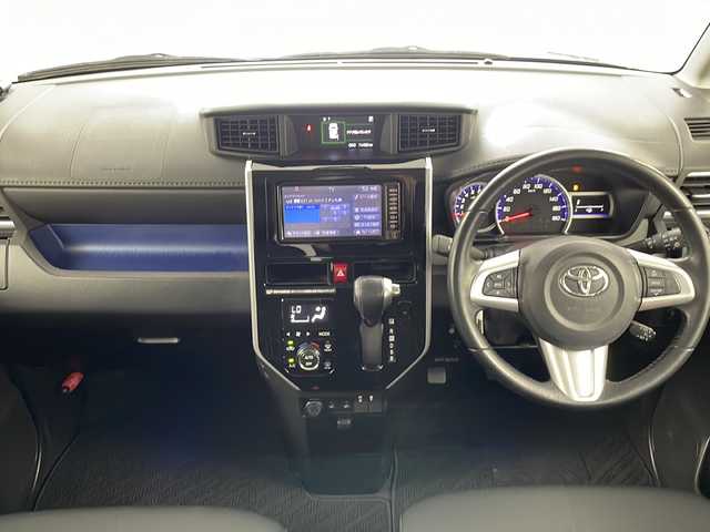 トヨタ ルーミー カスタムG S 道央・札幌 2017(平29)年 7.5万km ブラックマイカメタリック ・4WD  /スマートアシスト/・衝突被害軽減ブレーキ/・純正SDナビ（NSCD-W66）/（CD/SD/BT/ワンセグTV）/・バックカメラ/・クルーズコントロール/・純正エンジンスターター/・両側パワースライドドア/・LEDヘッドライト/オートライト/・オートハイビーム/・ドライブレコーダー前後/・ドアバイザー/・アイドリングストップ/・ウィンカーミラー/・ETC/・横滑り防止装置/・盗難防止装置/・プッシュスタート/・スマートキー