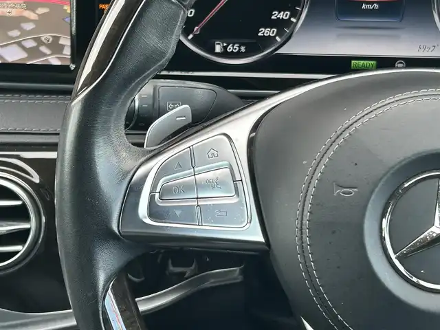 メルセデス・ベンツ Ｓ４００ ハイブリッド AMGライン 福岡県 2015(平27)年 5.7万km ダイヤモンドホワイト レーダーセーフティパッケージ/アダプティブクルーズコントロール/アクティブセーフティブレーキ/ブラインドスポットモニター/レーンキープアシスト/サンルーフ/黒革シート/全席シートヒーター/エアシート　/純正ナビ/バックカメラ/フルセグTV/Bluetooth/アンビエントライト/ヘッドアップディスプレイ/LEDヘッドライト/オートハイビーム/ステアリングスイッチ/パドルシフト　/純正19インチアルミホイール/ＥＴＣ/取扱説明書/保証書/スペアキー×1