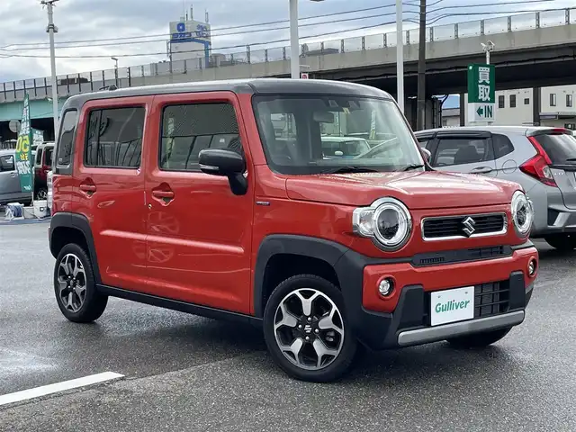 スズキ ハスラー HYBRID X ターボ 石川県 2020(令2)年 1.6万km バーミリオンオレンジ/ガンメタリック2トーン ターボ/社外オーディオ/LEDヘッドライト/コーナーセンサー/レーダークルーズ/衝突軽減ブレーキ/純正アルミホール/スマートキー/プッシュスタート/電動ミラー/シートヒーター/保証書