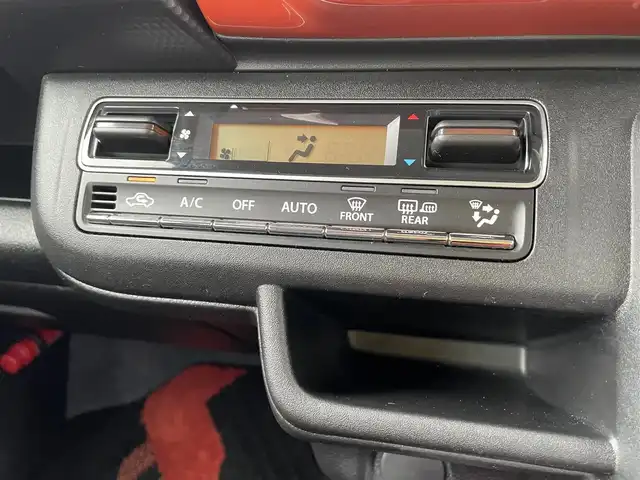スズキ ハスラー HYBRID X ターボ 石川県 2020(令2)年 1.6万km バーミリオンオレンジ/ガンメタリック2トーン ターボ/社外オーディオ/LEDヘッドライト/コーナーセンサー/レーダークルーズ/衝突軽減ブレーキ/純正アルミホール/スマートキー/プッシュスタート/電動ミラー/シートヒーター/保証書