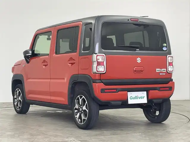 スズキ ハスラー HYBRID X 群馬県 2020(令2)年 3.7万km バーミリオンオレンジ/ガンメタリック2トーン ７型ナビ　Ｂカメラ　衝突軽減　コーナーセンサー　車線逸脱警報　フルセグ　Ｂｌｕｅｔｏｏｔｈ　ＬＥＤ　オートハイビーム　ドラレコ　ＥＴＣ　シートヒーター　純正１５ＡＷ　スペアキー　スマートキー　禁煙車