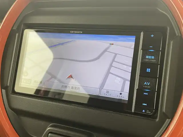 スズキ ハスラー HYBRID X 群馬県 2020(令2)年 3.7万km バーミリオンオレンジ/ガンメタリック2トーン ７型ナビ　Ｂカメラ　衝突軽減　コーナーセンサー　車線逸脱警報　フルセグ　Ｂｌｕｅｔｏｏｔｈ　ＬＥＤ　オートハイビーム　ドラレコ　ＥＴＣ　シートヒーター　純正１５ＡＷ　スペアキー　スマートキー　禁煙車