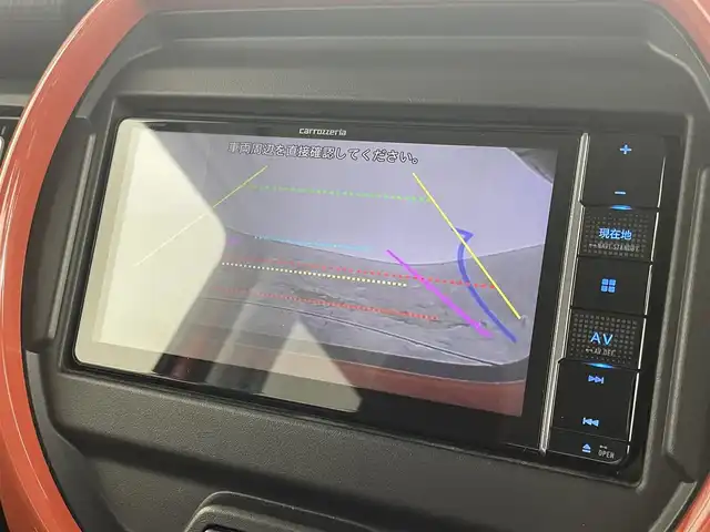 スズキ ハスラー HYBRID X 群馬県 2020(令2)年 3.7万km バーミリオンオレンジ/ガンメタリック2トーン ７型ナビ　Ｂカメラ　衝突軽減　コーナーセンサー　車線逸脱警報　フルセグ　Ｂｌｕｅｔｏｏｔｈ　ＬＥＤ　オートハイビーム　ドラレコ　ＥＴＣ　シートヒーター　純正１５ＡＷ　スペアキー　スマートキー　禁煙車