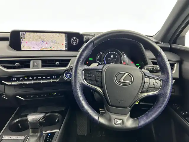 レクサス ＵＸ 250h Fスポーツ スタイルブルー 愛知県 2022(令4)年 1.2万km ソニッククロム 特別仕様車専用　texシート/純正ナビ/サンルーフ/全方位カメラ/レザーシート/ACC/ブラインドスポットモニター/Bluetooth/パワーシート/シートヒーター/シートクーラー/ステアリングヒート/メモリシート/ETC2.0/電動リアゲード/純正フロアマット/純正AW/USB端子入力/オートライト/オートマチックハイビーム/ルーフレール/パドルシフト/オートホールド/コーナーセンサー