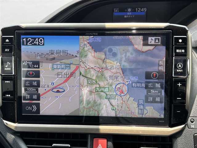 トヨタ エスクァイア ハイブリッド Gi ブラックテーラード 福岡県 2017(平29)年 4.6万km スパークリングブラックパールクリスタルシャイン 11型ALPINE SDナビ/・Bluetooth/・フルセグTV/・バックカメラ/・CD/レーンキープアシスト/盗難防止装置/エアバッグ(W＋サイド)/カーテンエアバッグ/衝突被害軽減システム/社外ドラレコ/ビルトインETC/LEDオートライト/後席用モニター/両側パワスラ/EVモード/POWERモード/WAC/レザーシート/・シートヒーター/・エアシート/純正フロアマット/純正アルミホイール/スマートキー/PW/プッシュスタート