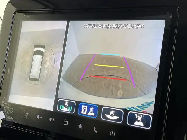 スズキ スペーシア カスタム HYBRID XS ターボ 群馬県 2024(令6)年 0.2万km ピュアホワイトパール/ブラック2トーン 純正ナビ　全方位　アダプティブクルーズコントロール　衝突軽減　両側パワースライドドア　ビルトインＥＴＣ　レーンアシスト　アイドリングストップ　シートヒーター　スマートキー　プッシュスタート　禁煙車