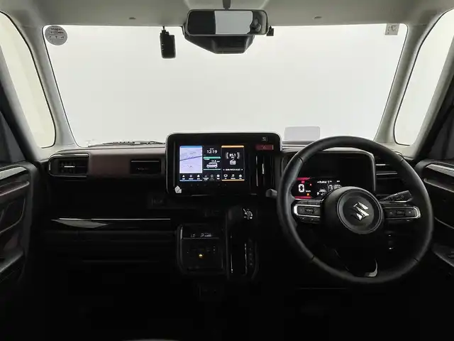 スズキ スペーシア カスタム HYBRID XS ターボ 群馬県 2024(令6)年 0.2万km ピュアホワイトパール/ブラック2トーン 純正ナビ　全方位　アダプティブクルーズコントロール　衝突軽減　両側パワースライドドア　ビルトインＥＴＣ　レーンアシスト　アイドリングストップ　シートヒーター　スマートキー　プッシュスタート　禁煙車