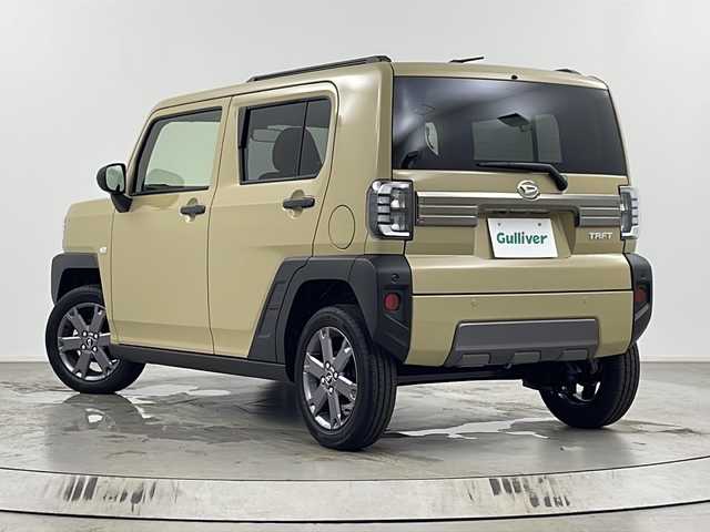 ダイハツ タフト G ダーククロムベンチャー 埼玉県 2025(令7)年 0.1千km サンドベージュメタリック ・登録時の走行距離10km/・登録済未使用車/・衝突軽減/・レーダークルーズコントロール/・シートヒーター/・電動パーキング/・USB/・スペアキー/・オートマチックハイビーム/・ムーンルーフ