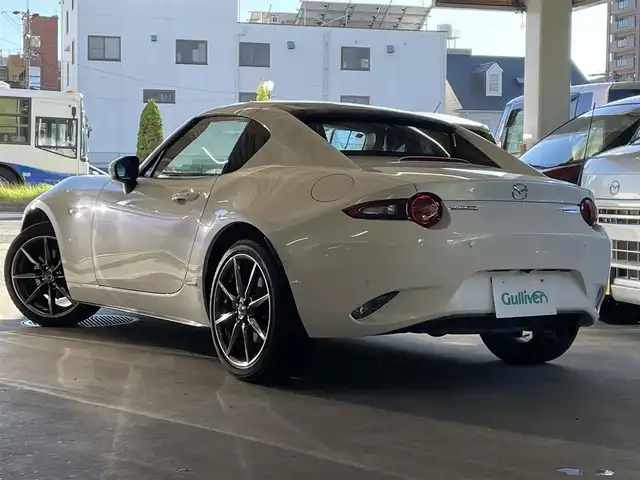 マツダ ロードスター ＲＦ 100周年特別記念車 愛知県 2020(令2)年 3.6万km スノーフレイクホワイトパールマイカ 保証書/取扱説明書/純正ナビ/純正アルミホイール　17インチ/フルセグ/CD/DVD/Bluetooth/AM/FM/バックカメラ/クルーズコントロール/スマートシティブレーキ/車線逸脱アラート/ブラインドスポットモニター/コーナーセンサー/前方ドライブレコーダー/パドルシフト/オートライト/LEDライト/運転席・助手席シートヒータ/ワインレッドレザーシート