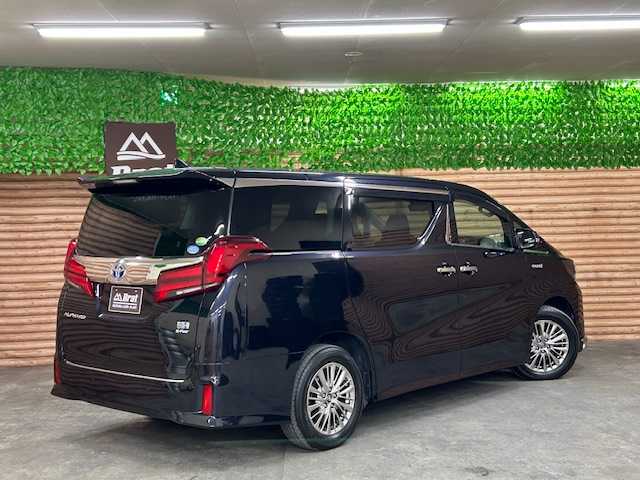 トヨタ アルファードハイブリット SR 道央・札幌 2018(平30)年 4.5万km スパークリングブラックパールクリスタルシャイン 【2510017353】/４ＷＤ　/モデリスタエアロ　/１０インチナビ　/フルセグＴＶ　/バックカメラ　/トヨタセーフティセンス　/両側電動スライドドア　/デジタルインナーミラー　/純正１７インチアルミホイール　/黒革シート　/エアシート　/ＥＴＣ/LEDヘッドライト