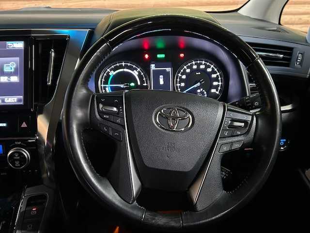 トヨタ アルファードハイブリット SR 道央・札幌 2018(平30)年 4.5万km スパークリングブラックパールクリスタルシャイン 【2510017353】/４ＷＤ　/モデリスタエアロ　/１０インチナビ　/フルセグＴＶ　/バックカメラ　/トヨタセーフティセンス　/両側電動スライドドア　/デジタルインナーミラー　/純正１７インチアルミホイール　/黒革シート　/エアシート　/ＥＴＣ/LEDヘッドライト