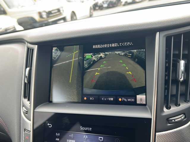 日産 スカイライン 400R 大阪府 2021(令3)年 3.3万km ダークメタルグレー １オーナー　衝突軽減システム　純正ナビ　全方位カメラ　フルセグＴＶ　ＣＤ　ＤＶＤ　ＢＴ　黒レザーシート　パワーシート　シートメモリ　シートヒーター　パドルシフト　レーダークルコン　ＥＴＣ２．０　ＬＥＤヘッドライト　ドライブレコーダー　プッシュスタート　スマートキー　取扱説明書　保証書　純正アルミホイール　純正フロアマット　