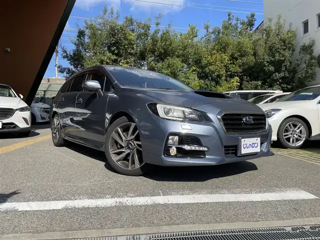 スバル レヴォーグ 1．6GT－S アイサイト 兵庫県 2014(平26)年 10.3万km スティールブルーグレーM (株)IDOMが運営する【じしゃロン西宮店】の自社ローン専用車両になります。こちらは現金またはオートローンご利用時の価格です。自社ローンご希望の方は別途その旨お申付け下さい/＊ETC/＊バックカメラ/＊パワステ/＊パワーウィンドウ/＊アイドリングストップ/＊フルセグ/＊USBあり/＊パワーシート/＊横滑り防止装置/＊オートライト/＊ダウンヒルアシストコントロール