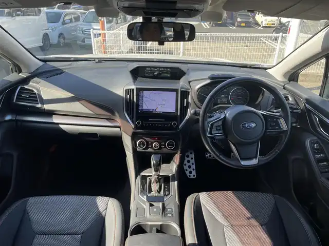 スバル インプレッサ ＸＶ 2．0i－S アイサイト 長崎県 2019(平31)年 3.6万km クリスタルホワイトP 純正SDナビDIATONESOUND/（フルセグ、AM、FM、BTオーディオ、CD）/バックカメラ/サイドカメラ/ステアリングスイッチ/MT付きAT/パドルシフト/DN席パワーシート/LDA/アイサイト/RAB/BSM/SRH/追従クルーズコントロール/電子サイドブレーキ/アイドリングストップ/オートライト/ETC/純正フロアマット/ドアバイザー/LED　Liner/ブロックタイヤ　GEOLANDAR X-AT/社外AW　AZsports/取扱説明書/保証書