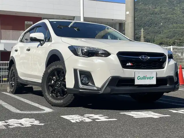 スバル インプレッサ ＸＶ 2．0i－S アイサイト 長崎県 2019(平31)年 3.6万km クリスタルホワイトP 純正SDナビDIATONESOUND/（フルセグ、AM、FM、BTオーディオ、CD）/バックカメラ/サイドカメラ/ステアリングスイッチ/MT付きAT/パドルシフト/DN席パワーシート/LDA/アイサイト/RAB/BSM/SRH/追従クルーズコントロール/電子サイドブレーキ/アイドリングストップ/オートライト/ETC/純正フロアマット/ドアバイザー/LED　Liner/ブロックタイヤ　GEOLANDAR X-AT/社外AW　AZsports/取扱説明書/保証書