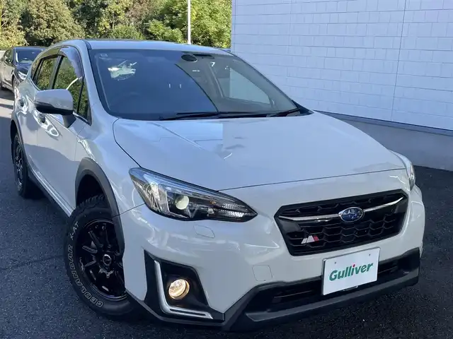 スバル インプレッサ ＸＶ 2．0i－S アイサイト 長崎県 2019(平31)年 3.6万km クリスタルホワイトP 純正SDナビDIATONESOUND/（フルセグ、AM、FM、BTオーディオ、CD）/バックカメラ/サイドカメラ/ステアリングスイッチ/MT付きAT/パドルシフト/DN席パワーシート/LDA/アイサイト/RAB/BSM/SRH/追従クルーズコントロール/電子サイドブレーキ/アイドリングストップ/オートライト/ETC/純正フロアマット/ドアバイザー/LED　Liner/ブロックタイヤ　GEOLANDAR X-AT/社外AW　AZsports/取扱説明書/保証書