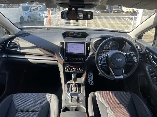 スバル インプレッサ ＸＶ 2．0i－S アイサイト 長崎県 2019(平31)年 3.6万km クリスタルホワイトP 純正SDナビDIATONESOUND/（フルセグ、AM、FM、BTオーディオ、CD）/バックカメラ/サイドカメラ/ステアリングスイッチ/MT付きAT/パドルシフト/DN席パワーシート/LDA/アイサイト/RAB/BSM/SRH/追従クルーズコントロール/電子サイドブレーキ/アイドリングストップ/オートライト/ETC/純正フロアマット/ドアバイザー/LED　Liner/ブロックタイヤ　GEOLANDAR X-AT/社外AW　AZsports/取扱説明書/保証書