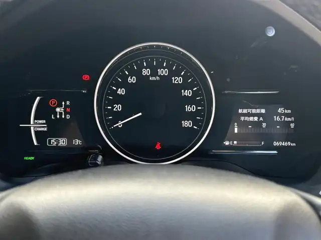 ホンダ ヴェゼル ハイブリッド Z ホンダセンシング 滋賀県 2017(平29)年 7万km モルフォブルーP 純正7インチナビ/【Bluetooth/CD/DVD/フルセグTV/USB】/ハーフレザーシート/バックカメラ/追従クルーズコントロール/LEDヘッドライト/オートマチックハイビーム/衝突被害軽減ブレーキ/リアソナー/D/Nパワーシート/D/Nシートヒーター/ビルトインETC/電動パーキングブレーキ/オートブレーキホールド/プッシュスタート/スマートキー/ステアリングリモコン