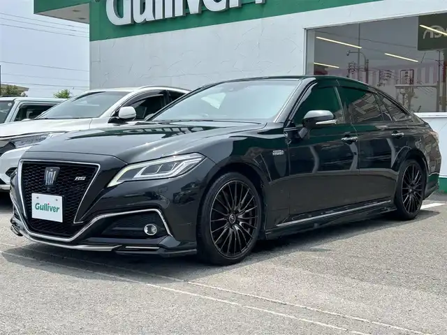 トヨタ クラウン ハイブリッド RS アドバンス 徳島県 2019(令1)年 3.9万km プレシャスブラックパール ＴＲＤエアロ/安全装備/・ＢＳＭ/・ＨＵＤ/・ＲＣＴＡ/・ＬＴＡ/・ＲＳＡ/・ＰＣＳ/黒革シート/純正ナビ/(ＣＤ　ＤＶＤ　ＢＴ　ＵＳＢ　フルセグＴＶ)/全方位カメラ/シートヒーター　/エアシート/ハンドルヒーター/ドラレコ