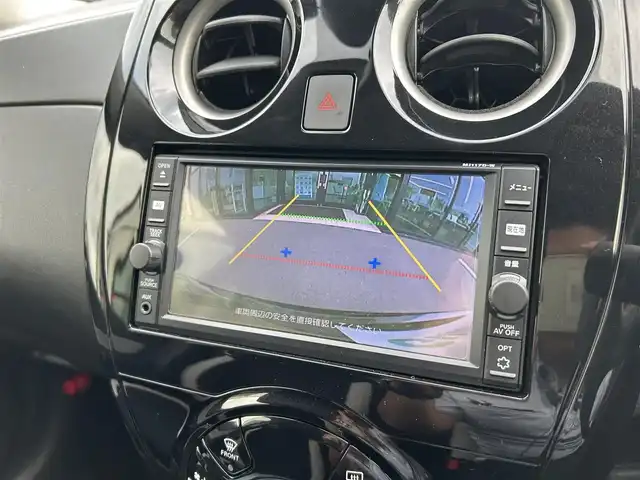 日産 ノート X DIG－S 愛媛県 2018(平30)年 0.4万km スーパーブラック 純正7型ナビ(AM/FM/CD/BT/フルセグTV)/バックカメラ/ドライブレコーダー/アイドリングストップ/エマージェンシーブレーキ/LEDヘッドライト/車線逸脱防止装置/ステアリングリモコン/電格ミラー/ETC/オートライト/シガーソケット/純正ホイールキャップ/現状サマー(鉄)(185/70/R14)/BRIDGESTONE EcoPia NH200