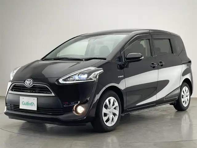 トヨタ シエンタ ハイブリッド G クエロ 愛知県 2018(平30)年 8.4万km クールボルドーガラスフレーク アルパインナビ　フルセグＴＶ　Ｂｌｕｅｔｏｏｔｈ　バックカメラ　両側パワースライドドア　ＥＴＣ　ハーフレザーシート　セーフティセンス　衝突軽減装置　車線逸脱　ＬＥＤヘッドライト　フォグランプ　禁煙車