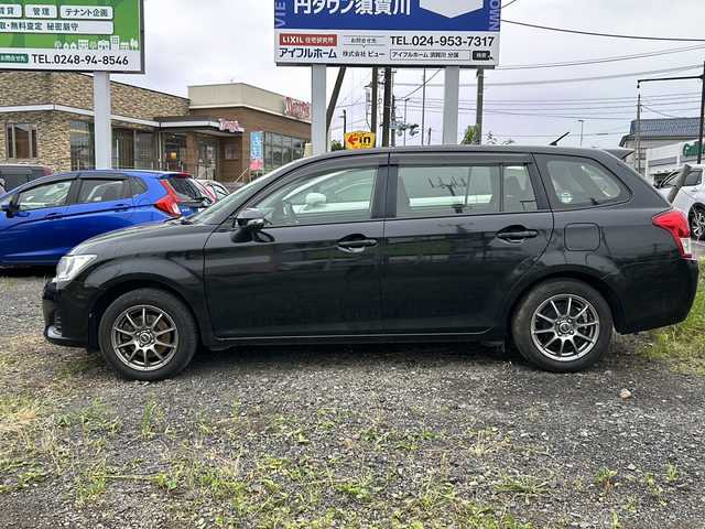 トヨタ カローラ フィールダー 1．5X 福島県 2013(平25)年 11.6万km ブラックマイカ 禁煙車/純正ナビ(AM/FM/CD/DVD/BT)/フルセグTV/エンジンスターター/バックカメラ/ETC/純正フロアマット/純正ドアバイザー