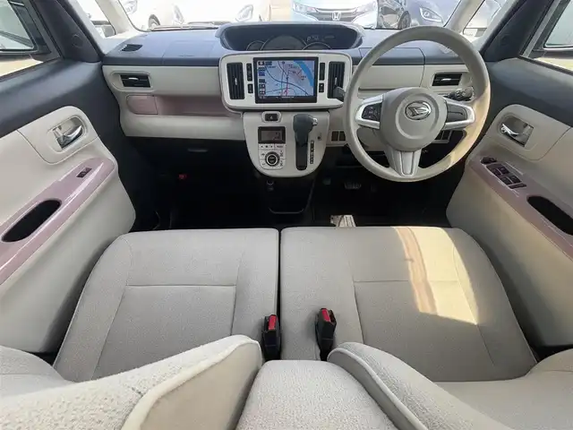 ダイハツ ムーヴ キャンバス G メイクアップ SA Ⅲ 徳島県 2018(平30)年 2.7万km パールホワイトⅢ/ライトローズマイカメタリックⅡ 2トーン 純正9インチナビ/　フルセグ/BT/CD/DVD/HDMI/バックカメラ/両側パワースライドドア/衝突被害軽減ブレーキ(スマートアシストIII)/前後ドライブレコーダー/LEDヘッドライト/オートライト/オートハイビーム/フォグランプ/純正フロアマット/プッシュスタート/スマートキー