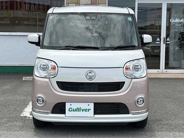 ダイハツ ムーヴ キャンバス G メイクアップ SA Ⅲ 徳島県 2018(平30)年 2.7万km パールホワイトⅢ/ライトローズマイカメタリックⅡ 2トーン 純正9インチナビ/　フルセグ/BT/CD/DVD/HDMI/バックカメラ/両側パワースライドドア/衝突被害軽減ブレーキ(スマートアシストIII)/前後ドライブレコーダー/LEDヘッドライト/オートライト/オートハイビーム/フォグランプ/純正フロアマット/プッシュスタート/スマートキー
