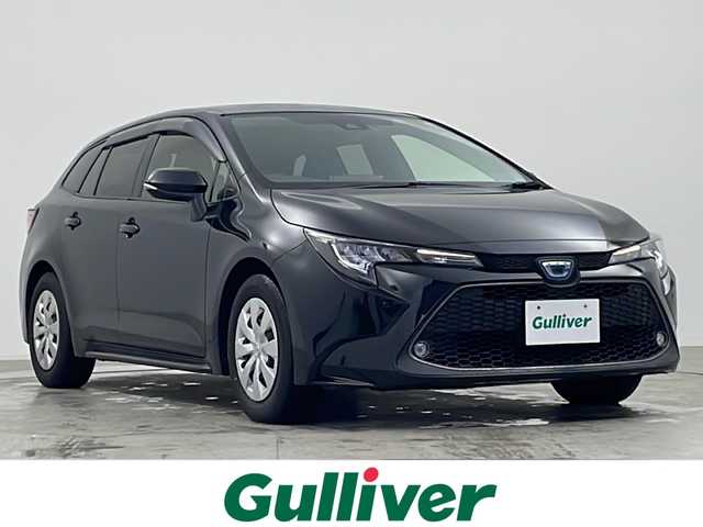 トヨタ カローラツーリング ハイブリッド G－X プラス 千葉県 2021(令3)年 2.4万km ブラックマイカ セーフティセンス/・プリクラッシュセーフティ/・レーントレーシングアシスト/・全車速追従機能レーダークルーズ/・オートマチックハイビーム/・ロードサインアシスト/純正ディスプレイナビ/・フルセグTV/・Bluetooth接続/スマートキー/プッシュスタート/LEDヘッドライト/フォグランプ/ヘッドライトレベライザー